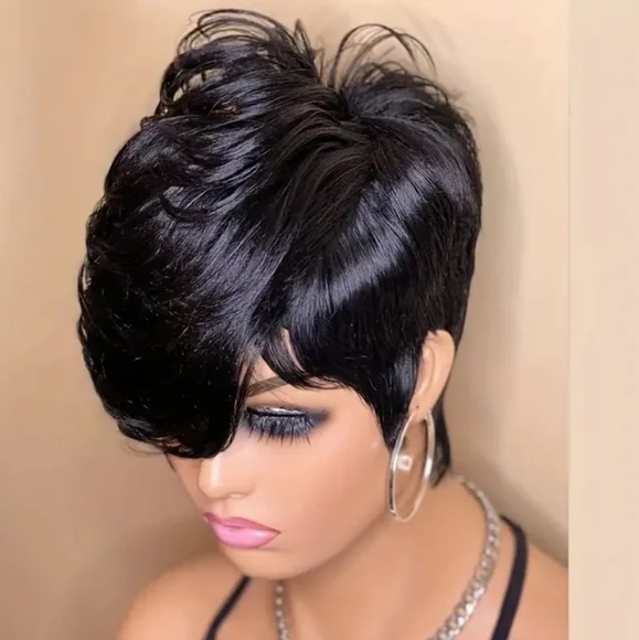 Pixie Cut with bangs - Picture 1 of 4